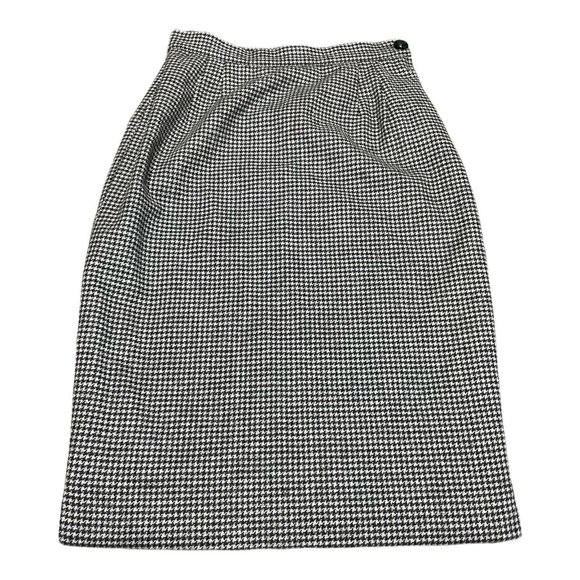Valentino Dresses & Skirts - Vintage Valentino Boutique Skirt Checkered Black White Size 4 Made In Italy